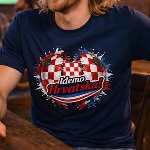 Croatia Soccer Shirt Croatian Pride Football Cotton Tee Unisex image 5