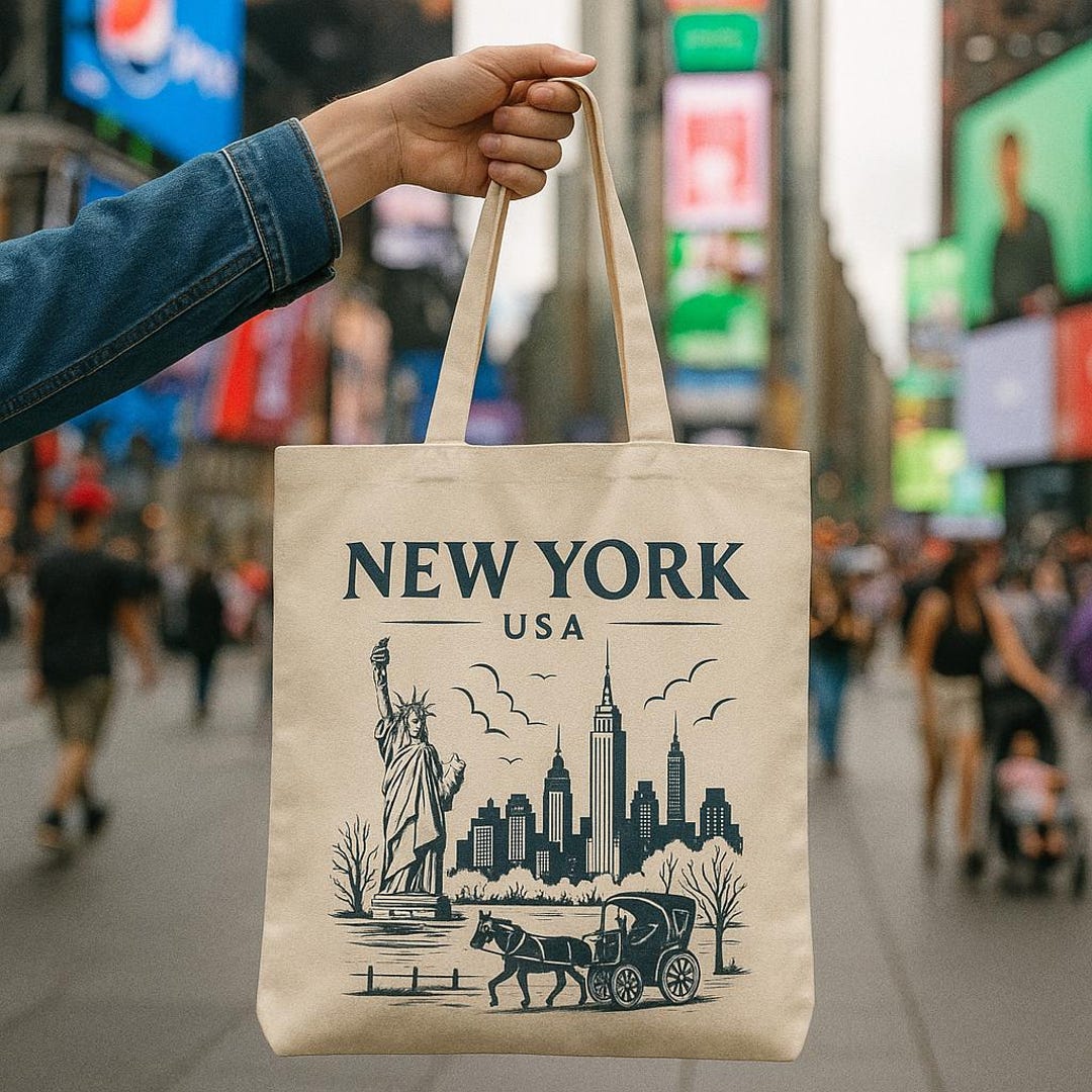 Carga Precio Del Cafe En La Bolsa De Nueva York Hoy Bolsa De Tela  Personalizada De Nueva York, Regalo De Viaje A Nueva
