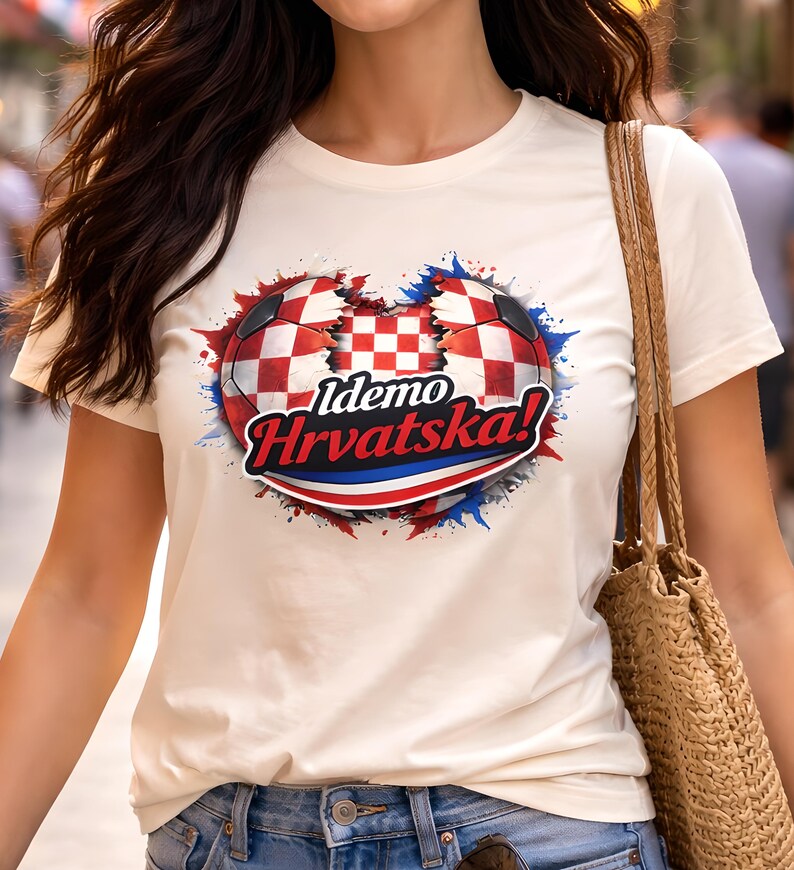 Croatia Soccer Shirt Croatian Pride Football Cotton Tee Unisex image 9