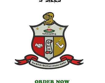 Motif de broderie Kappa Alpha Psi | Fichier de points de lettre grecque Fraternité (téléchargement numérique)