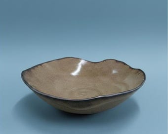 Handcrafted Footed Serving Bowl