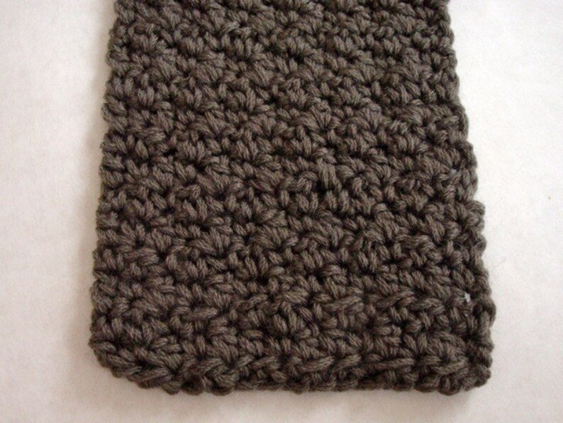 Crochet Pattern: Textured Scarf for Men and Women image 2