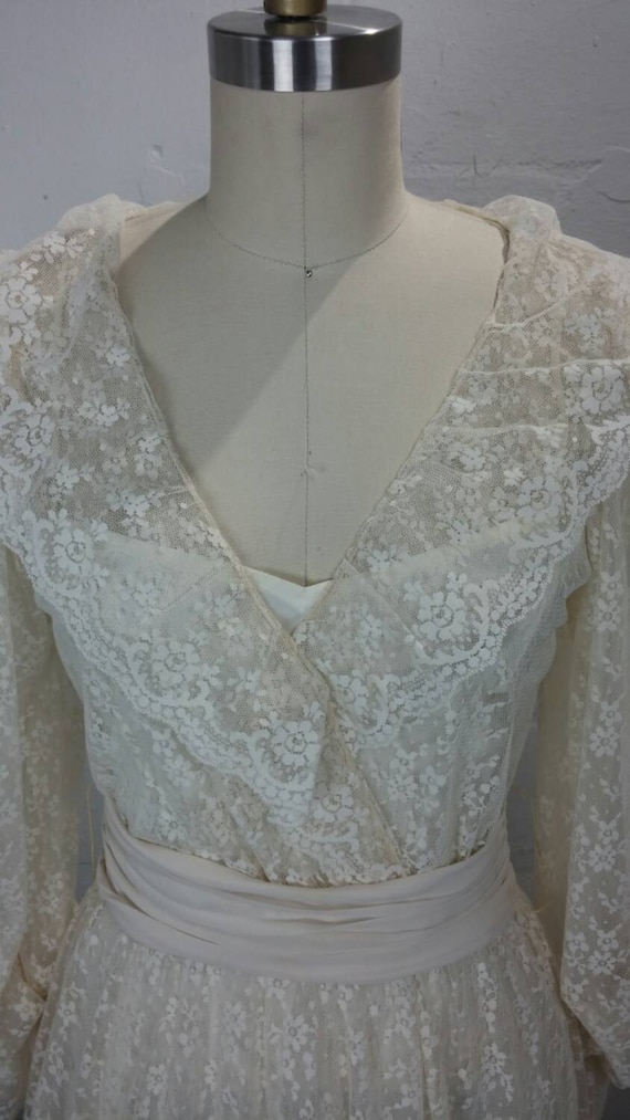 Vintage Boho wedding dress by Bonnie Strauss - image 2