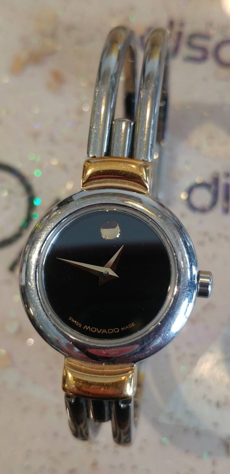 movado women's two tone watches