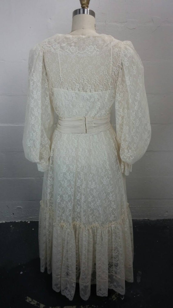 Vintage Boho wedding dress by Bonnie Strauss - image 4