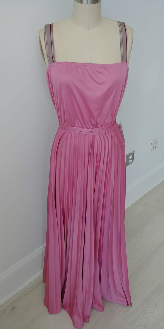 1970s Dusty Rose dress
