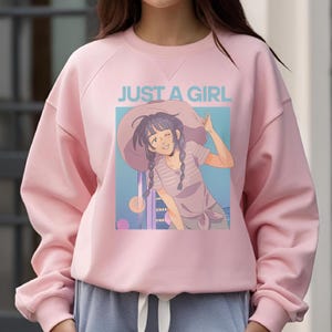 Just a Girl PNG File, Trendy Girly Design, Bow Sticker PNG, Girlhood Aesthetic, Baddie PNG, Popular Shirt Sublimation Design