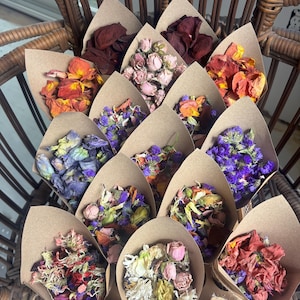 Dried Wild Flower Wedding Confetti