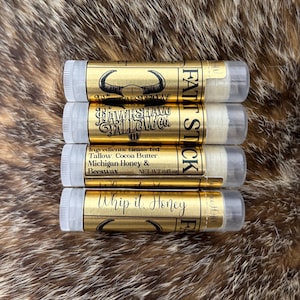 Tallow Cocoa Honey FAT STICK soft lip balm