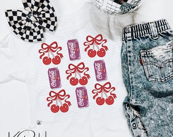 Digital Png File Cherry Coke Coquette Print Clip Art Printable Sublimation DTF Design INSTANT DOWNLOAD