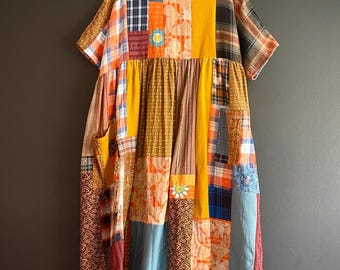 2X patchworkjurk – duurzaam en geüpcycled | Uniek statementstuk