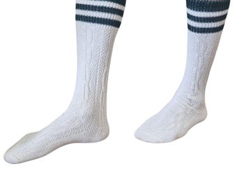 Cotton Lederhosen Socks For Men & Boys – 2 Pack, Long, Brown, German Oktoberfest