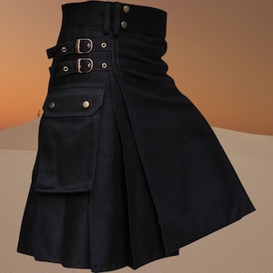 Scottish Men&#39;s Cotton Utility Kilt Kilt for Weddings, Festivals & Daily Wear
