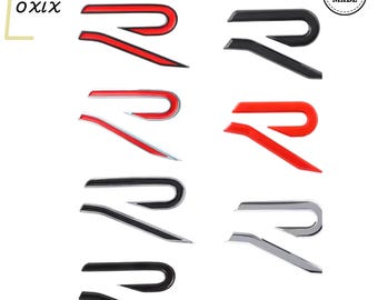 Metalowy emblemat z logo „R” na bagażnik – GTI, Golf, Jetta