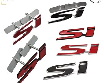 Metalowa odznaka z emblematem Si 3D Civic Accord Jazz | Naklejka z logo samochodu