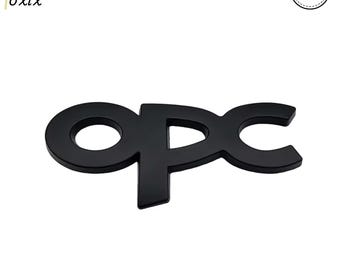 Emblemat OPC Line dla Opla – błyszczący czarny, sportowy styl akcesoriów samochodowych