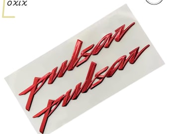 Naklejki z emblematem Pulsar 3D do Bajaj Pulsar, naklejki na motocykl Rouser (zestaw 2 szt.)