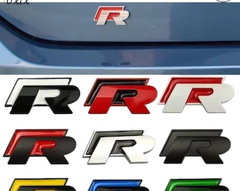 Naklejki z logo 3D Metal R na bagażnik Jetta i Passat