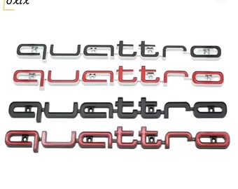 Emblemat 3D ABS Quattro Grille | Sportowy dodatek samochodowy o wysokich osiągach