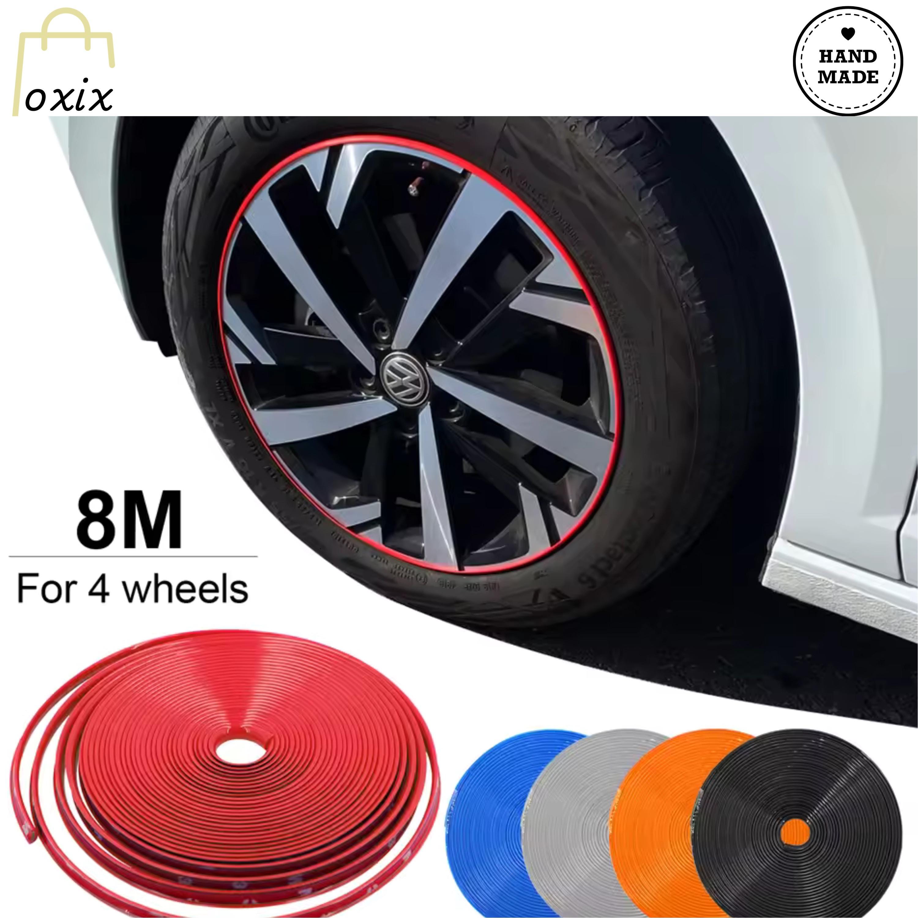 Rubber Car Wheel Rim Protector Strip | Decorative Edge Guard (8m/4m) - Etsy