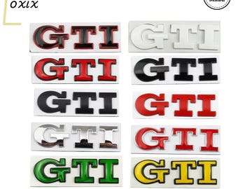 Metalowy emblemat na bagażnik GTI – Golf MK4 MK5 MK6 MK7 – Odznaka stylizacyjna
