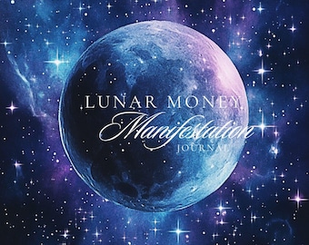 Lunar Money Manifestation Journal | Align Your Finances with the Moon Phases | Digital Download