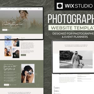 Photography Wix Website Template: Instant Download Portfolio