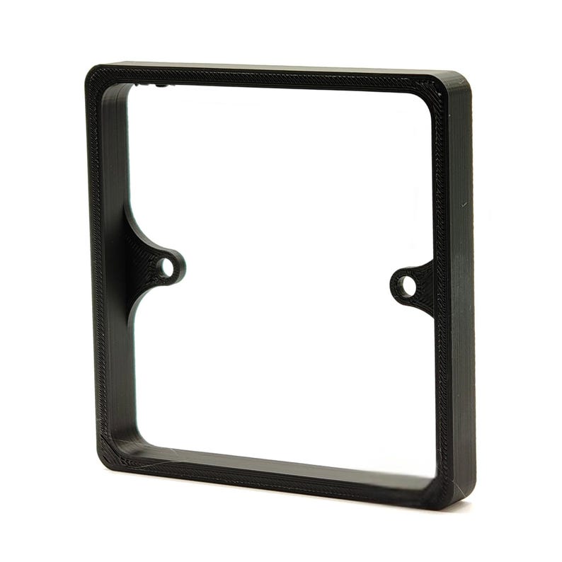 Black Socket Switch Spacer | 10mm, 15mm, 20mm | 1 or 2-Gang Back Box Extender image 7