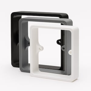 Distanziatore per interruttore a presa singola / 10 mm, 15 mm, 20 mm / Estensione scatola posteriore a 1 modulo