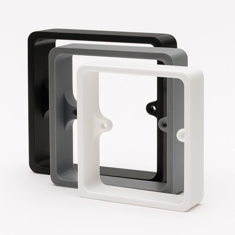 Single Socket Switch Spacer | 10mm, 15mm, 20mm | 1-Gang Back Box Extender image 1