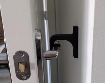 Universal Door Handle Hook, Stay - Wall Mounted Door Holder (White, Black, Grey)