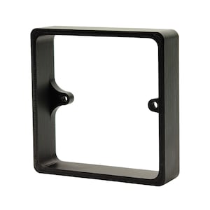 Black Socket Switch Spacer | 10mm, 15mm, 20mm | 1 or 2-Gang Back Box Extender image 6