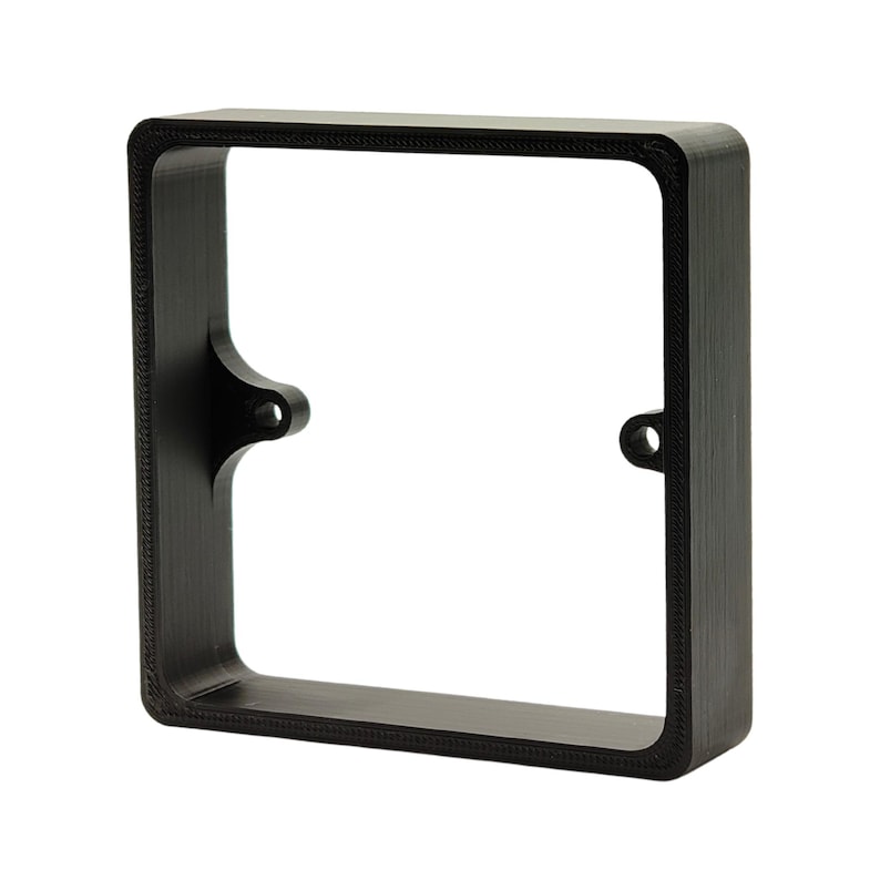 Black Socket Switch Spacer | 10mm, 15mm, 20mm | 1 or 2-Gang Back Box Extender image 6