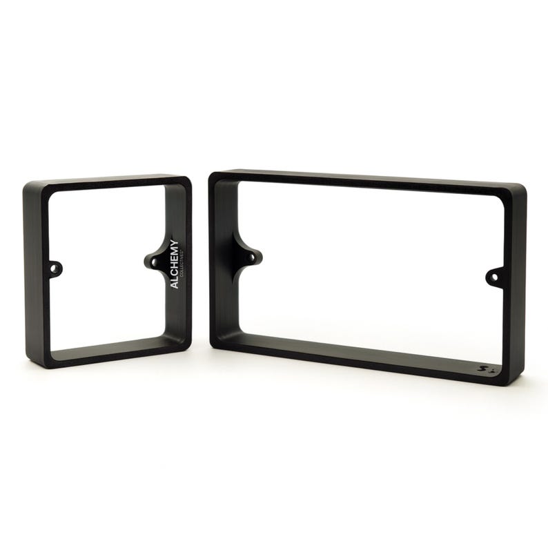 Black Socket Switch Spacer | 10mm, 15mm, 20mm | 1 or 2-Gang Back Box Extender image 2
