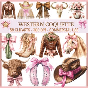 Western Coquette PNG Clipart, Cowgirl Clipart, Land PNG, Coquette Cowgirl Ästhetik, Cowboy Boots Clipart, Cowgirl Hut, Highland Kuh PNG