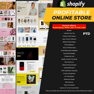 Anpassad Shopify-butiksdesign: Professionell e-handelsinstallation (PDF-guide)