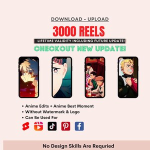 Mega Anime Reel Bundle, Instagram Reels, Anime Reels Bundle oferuje wysokiej jakości