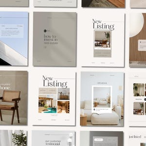 Real Estate Social Media Templates: Canva Instagram Posts & Stories (PDF Download)