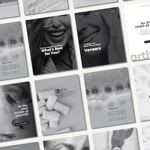 Dentist Social Media Kit: 250+ Canva Templates for Instagram