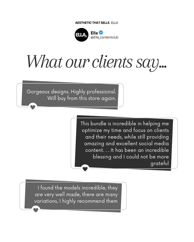 Pinterest-Inspired Instagram Templates, Social Media, Canva Bundle (Digital Download) image 10