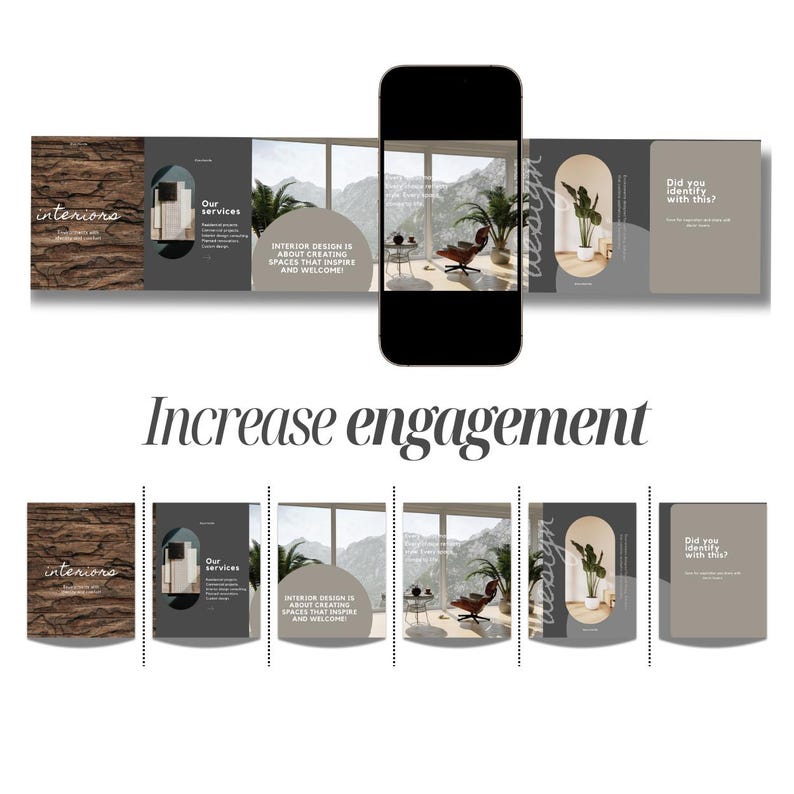 Instagram Carousel Templates: Interior Design & Real Estate (canva ...