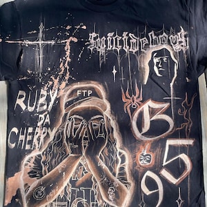 Hand Bleach Painted Shirts Custom to Order