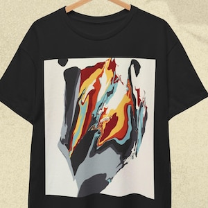 Modern Abstract Art T-Shirt: Bold Graphic Tee, Art Lover Gift