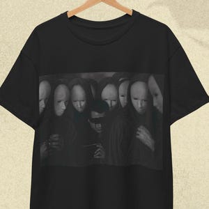 Dunkles okkultes T-Shirt, dunkle Ästhetik, kantiges Unisex-Grafik-T-Shirt, Gothic-Shirt, dunkle Kleidung, okkultes Hemd, alternative Kleidung, gruselige T-Shirts