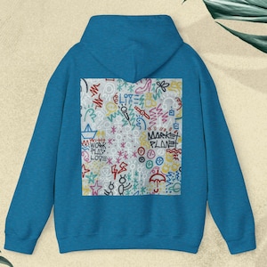 Colorful Graffiti Hoodie: Unisex Street Style Sweatshirt
