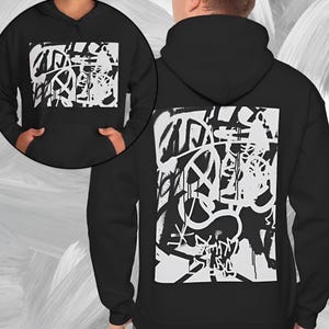 Vintage Graffiti Graphic Hoodie: Urban Streetwear