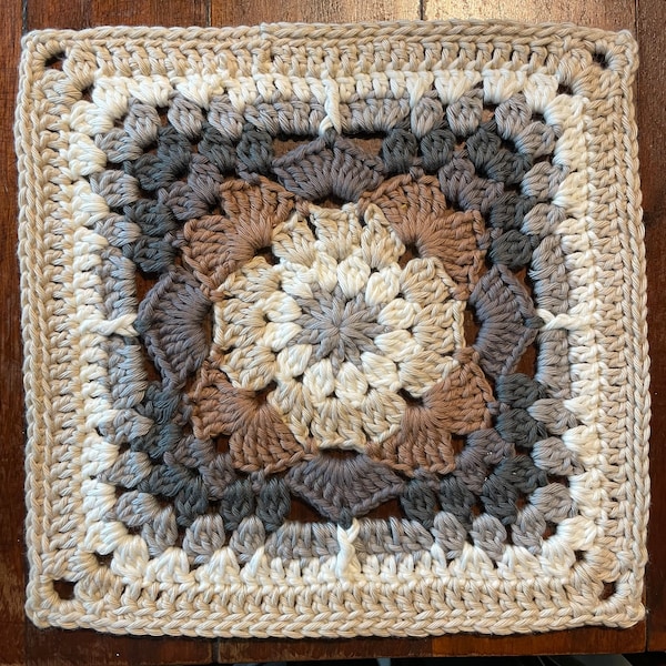 Genevieve Granny Square Crochet Pattern PDF