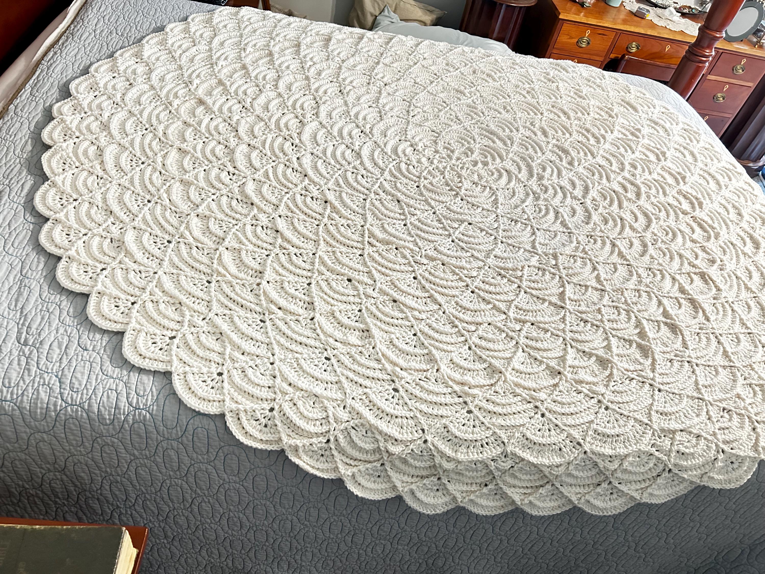 Crochet Mandala Blanket Custom Color