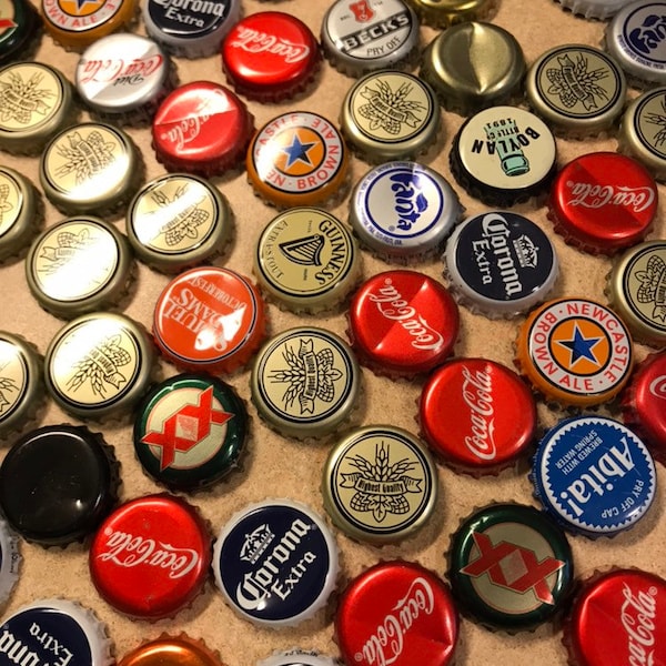Metal Bottle Caps Etsy