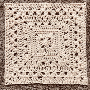 Patrón de crochet cuadrado de la abuela Ruth en PDF